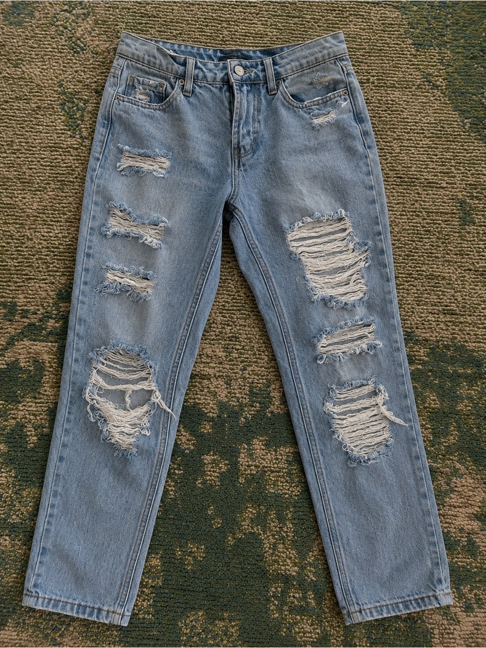 Light Blue Distressed Women’s Jeans